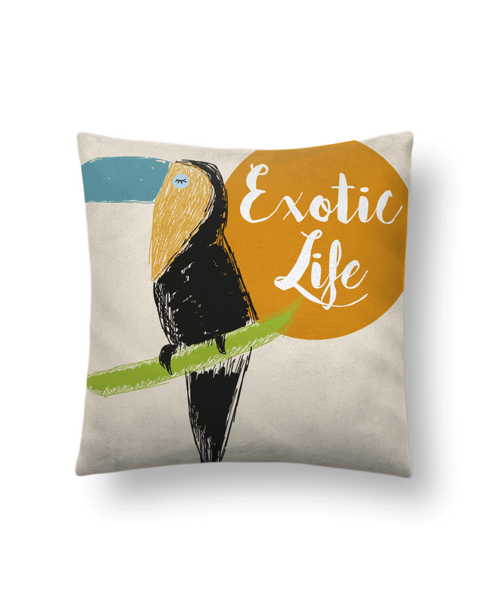 Cushion suede touch 45 x 45 cm TOUCAN by IDÉ'IN
