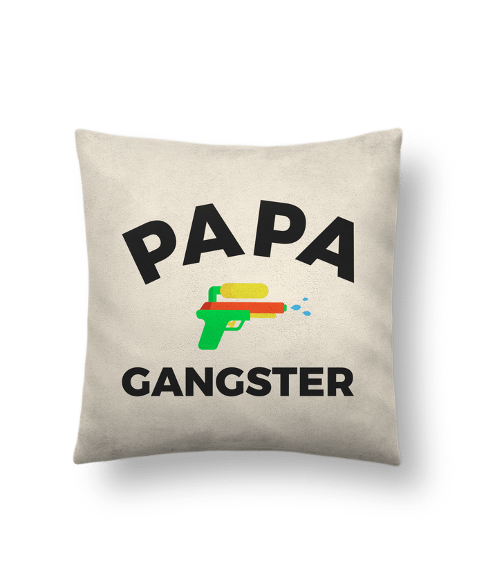 Cushion suede touch 45 x 45 cm Papa Ganster by Ruuud