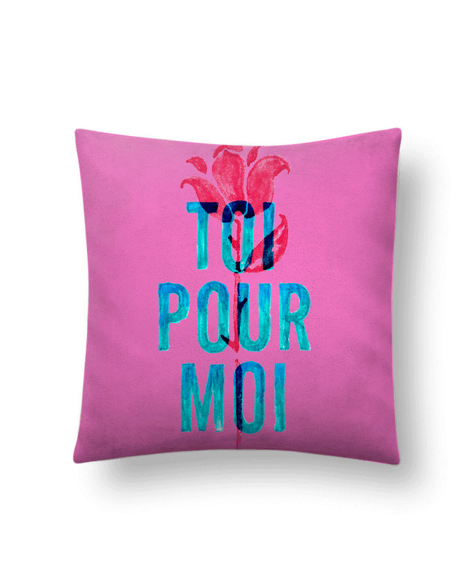 Cushion suede touch 45 x 45 cm Toi pour moi by Promis