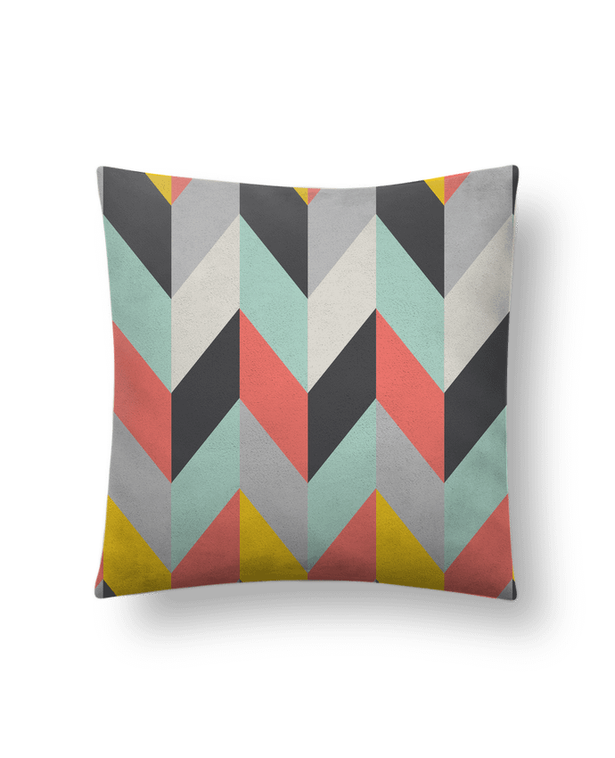 Cushion suede touch 45 x 45 cm Graphic pattern by tunetoo