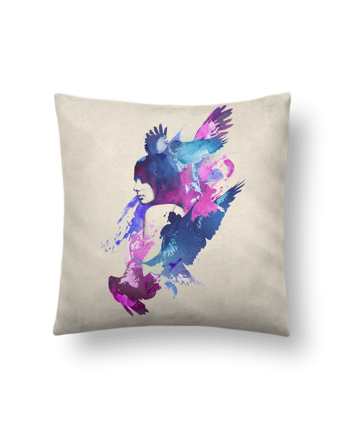 Cushion suede touch 45 x 45 cm Bloody fight by robertfarkas