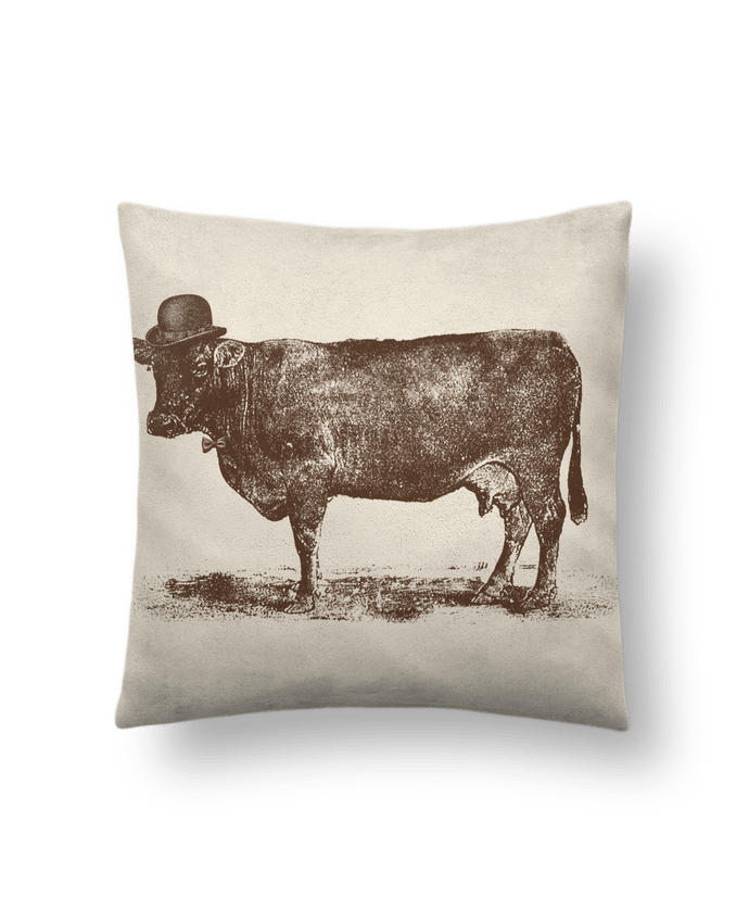 Cushion suede touch 45 x 45 cm Cow Cow Nut by Florent Bodart