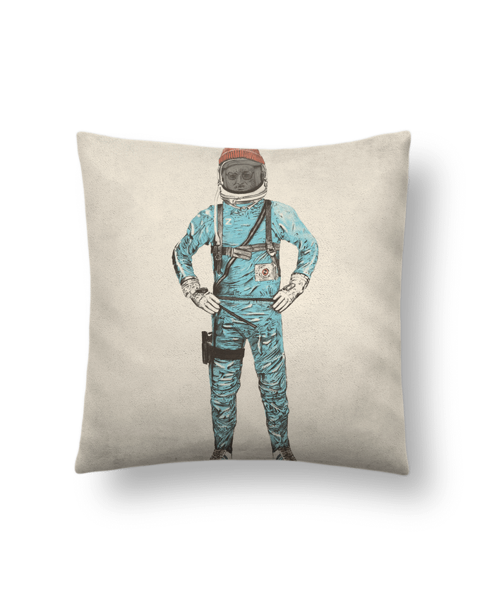 Cushion suede touch 45 x 45 cm Zissou in space by Florent Bodart