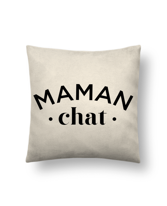 Cushion suede touch 45 x 45 cm Maman chat by tunetoo