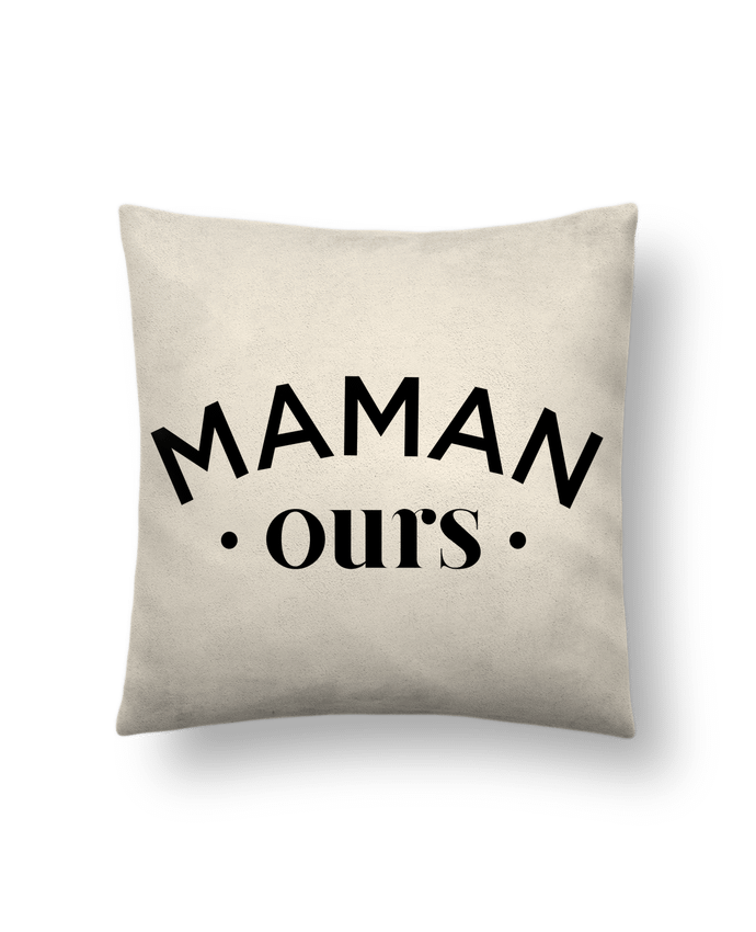 Cushion suede touch 45 x 45 cm Maman ours by tunetoo