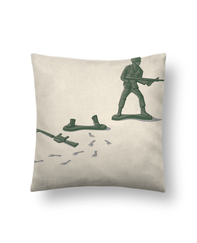 Coussin suédine Deserter par flyingmouse365