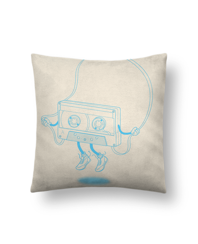 Coussin suédine Jumping tape par flyingmouse365