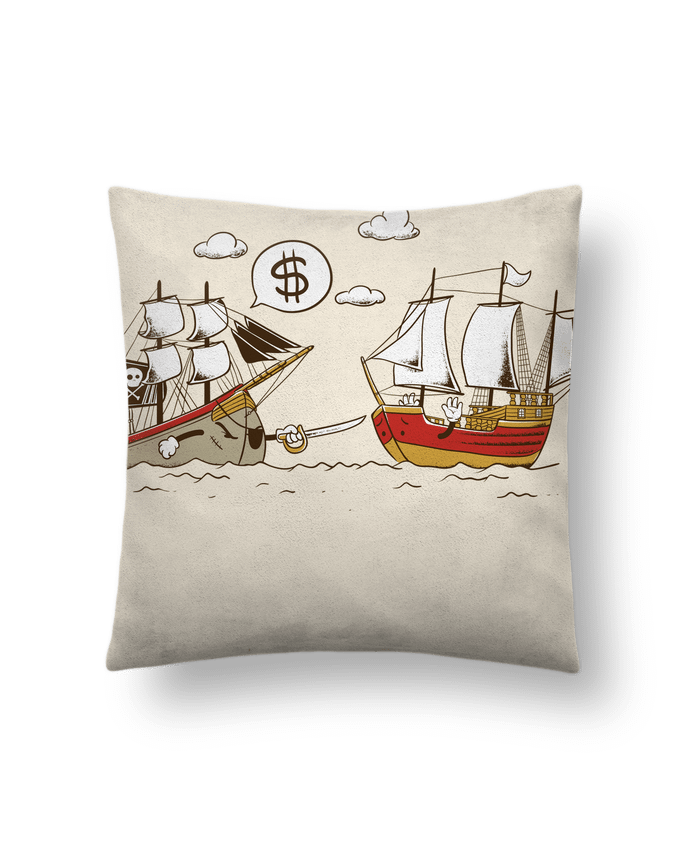 Cushion suede touch 45 x 45 cm Pirate by flyingmouse365