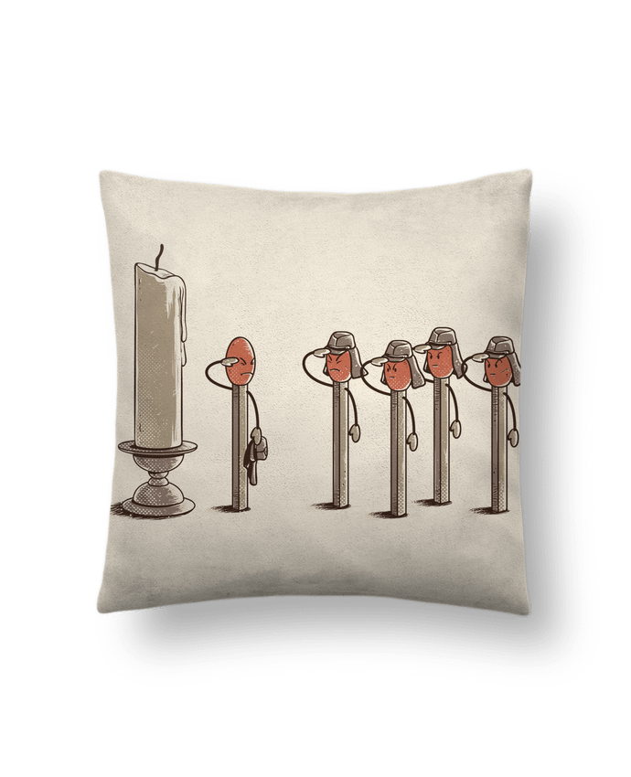 Cushion suede touch 45 x 45 cm Sacrifice by flyingmouse365