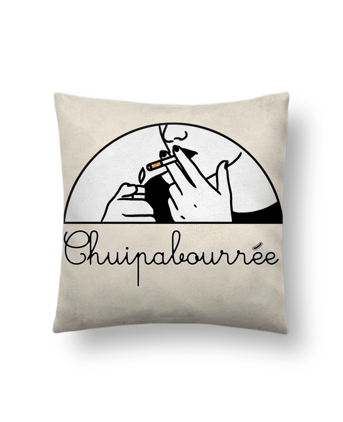 Cushion suede touch 45 x 45 cm Chuipabourrée by tattooanshort