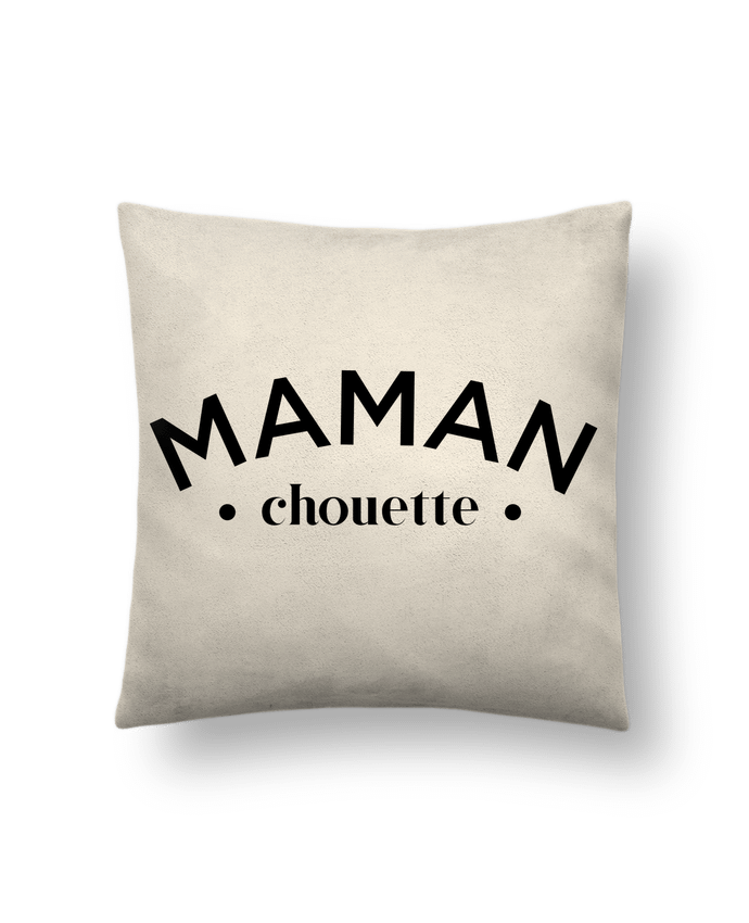 Cushion suede touch 45 x 45 cm Maman chouette by tunetoo