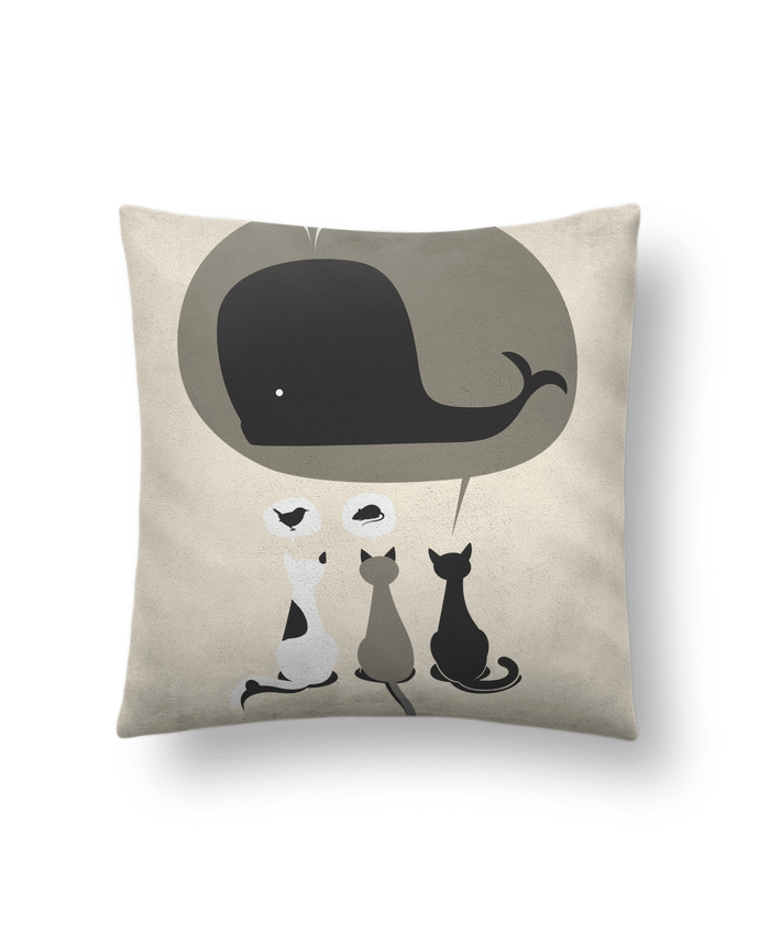 Cushion suede touch 45 x 45 cm Dream Big by flyingmouse365