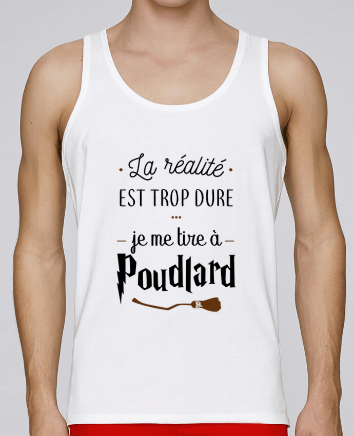 Débardeur homme La réalité est trop dure, je me tire à Poudlard par La boutique de Laura 100% coton 