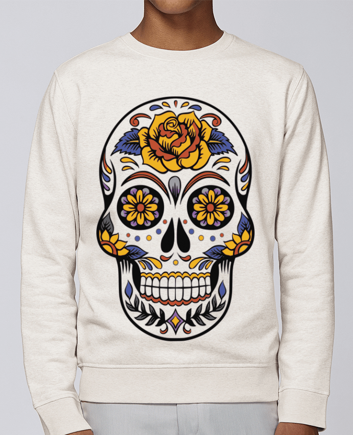 Unisex Sweatshirt Crewneck Medium Fit Rise Skull by bpac12