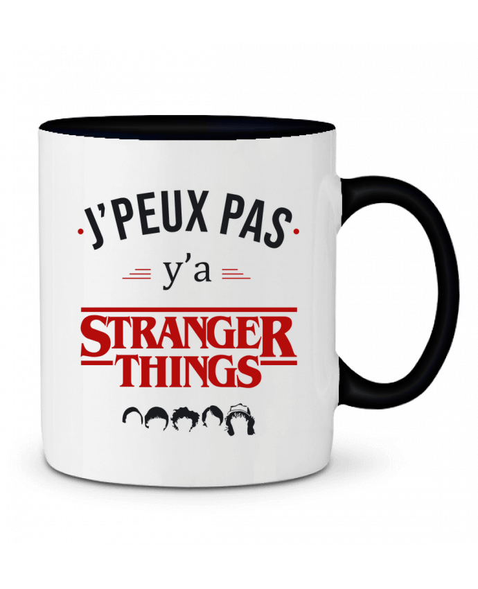 Mug bicolore J'peux pas y'a Stranger Things La boutique de Laura