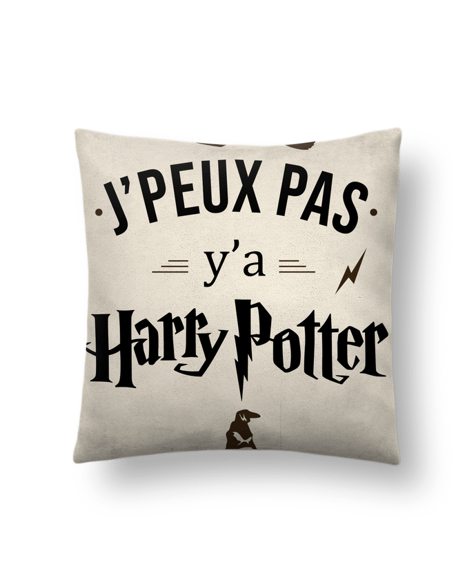 Coussin suédine J'peux pas y'a Harry Potter par La boutique de Laura