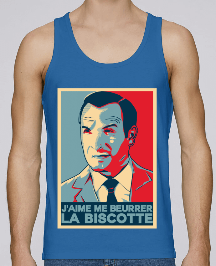 Débardeur homme OSS 117 la biscotte par PTIT MYTHO 100% coton bio