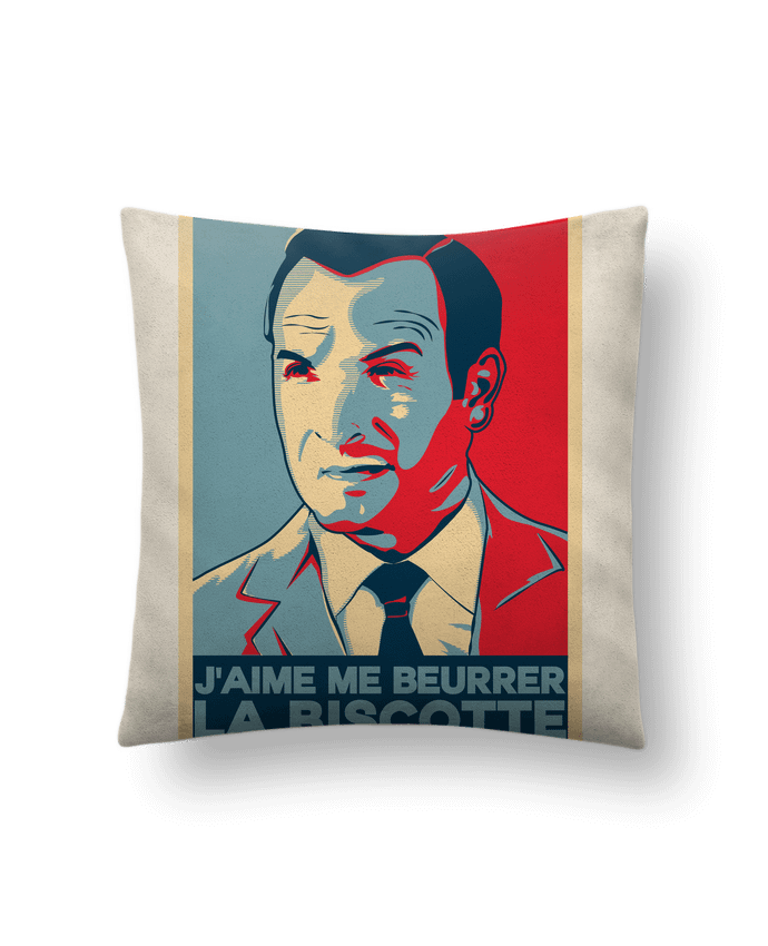 Coussin suédine OSS 117 la biscotte par PTIT MYTHO