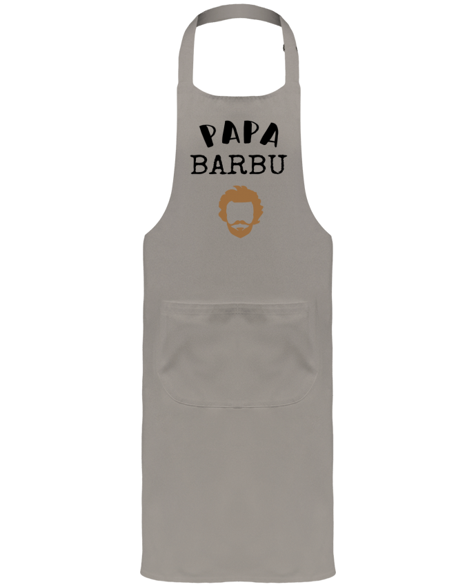 Tablier avec poches Papa barbu cadeau homme avec barbe fête des pères par FAPROD