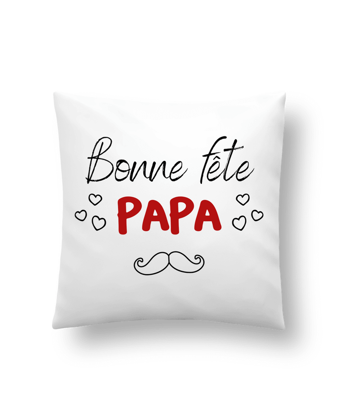 Cushion synthetic soft 45 x 45 cm Bonne fête papa idée cadeau humour fête des pères by FAPROD