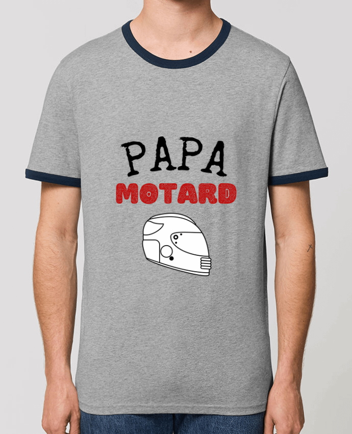 T-shirt Papa motard idée cadeau humour fête des pères moto par FAPROD