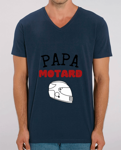 T-shirt homme Papa motard idée cadeau humour fête des pères moto par FAPROD