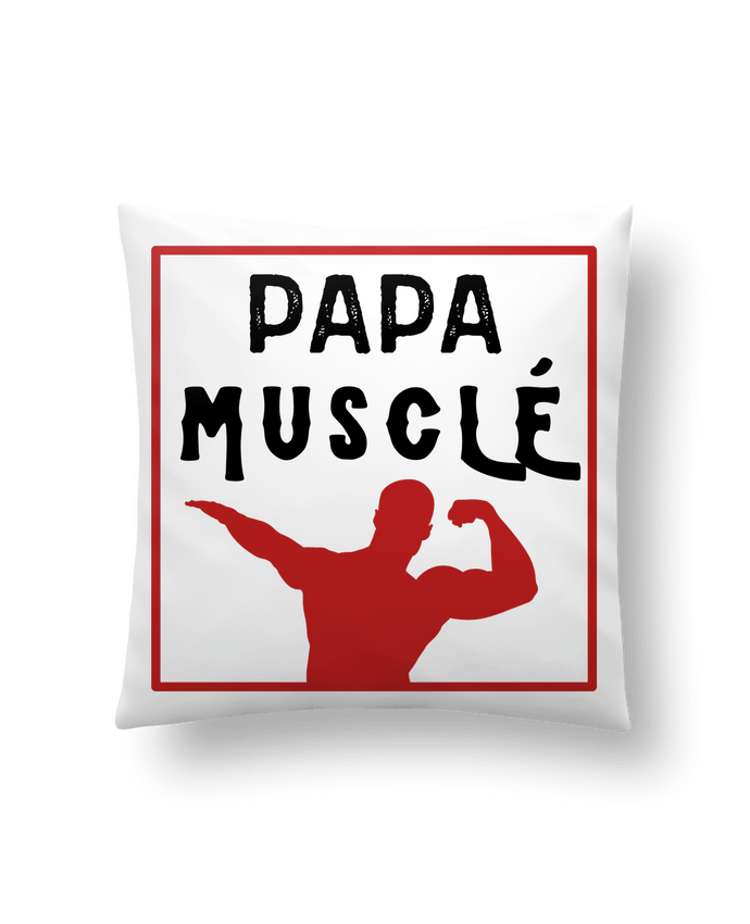 Coussin Papa musclé cadeau fête des pères musculation par FAPROD