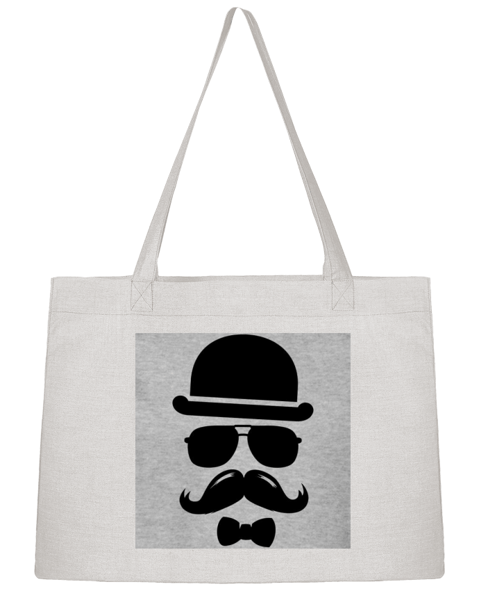 Shopping tote bag Stanley Stella Vetement moustache swag by mateo