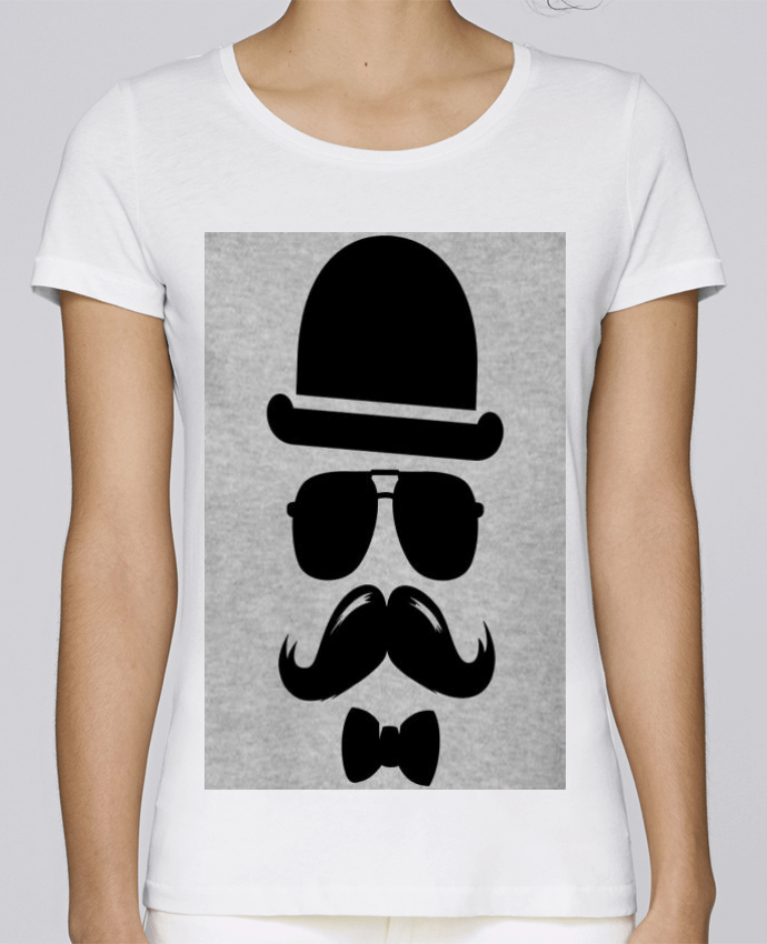 Camiseta Mujer Stellla Loves Vetement moustache swag por mateo
