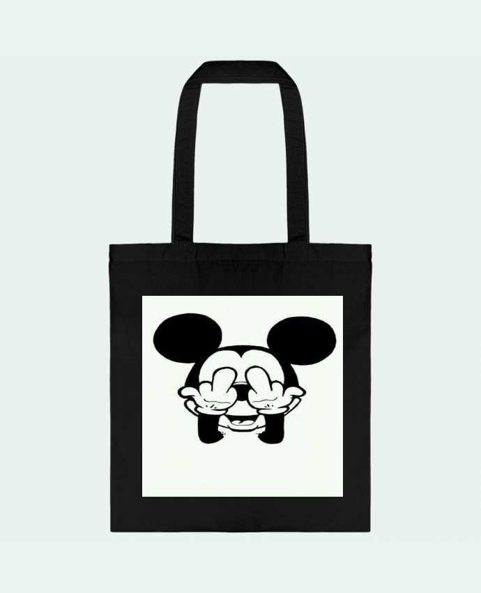 Tote Bag cotton Vetement mickey doigt d'honneur by mateo
