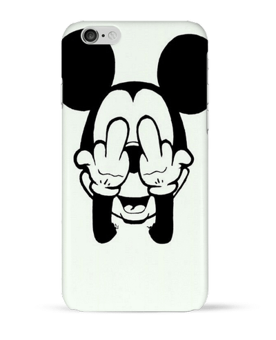 Coque iPhone 6 Vetement mickey doigt d'honneur par mateo