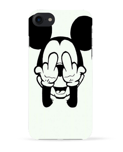 COQUE 3D Iphone 7 Vetement mickey doigt d'honneur de mateo