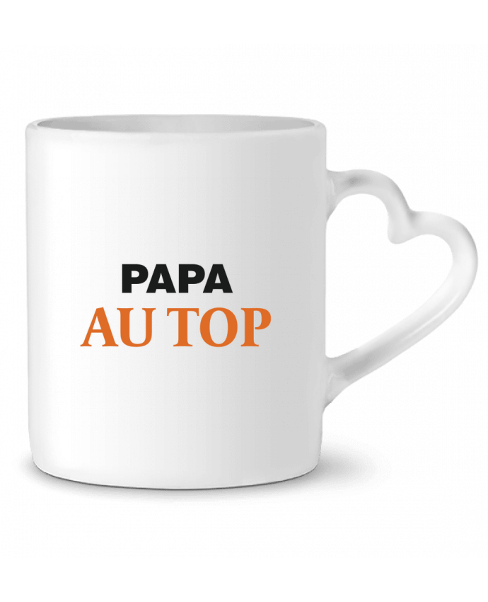 Mug coeur Papa au top par tunetoo