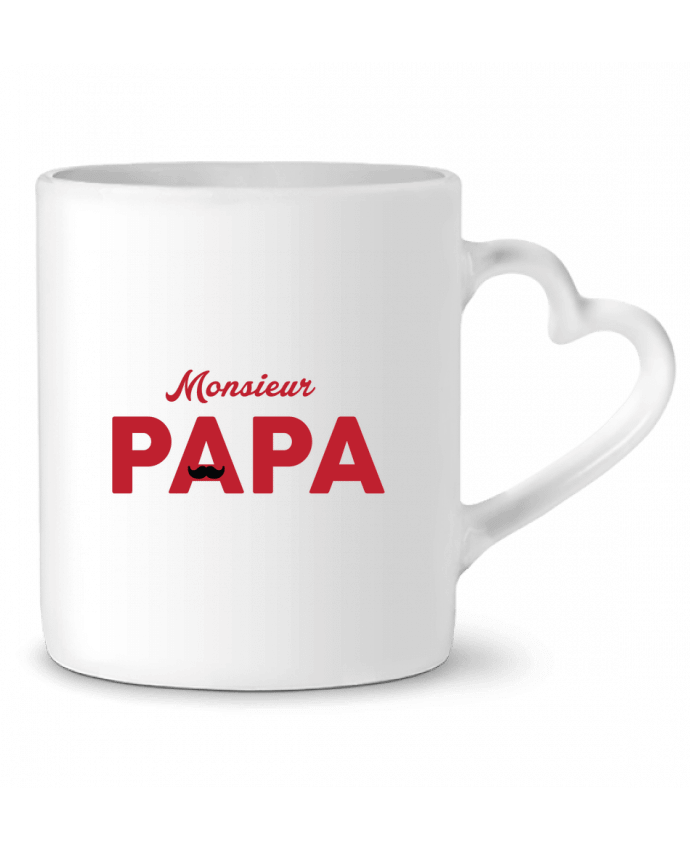 Mug coeur Monsieur Papa par tunetoo