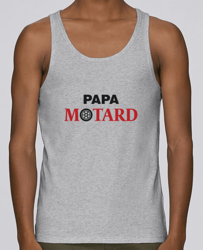 Débardeur homme Papa Motard par tunetoo 100% coton bio