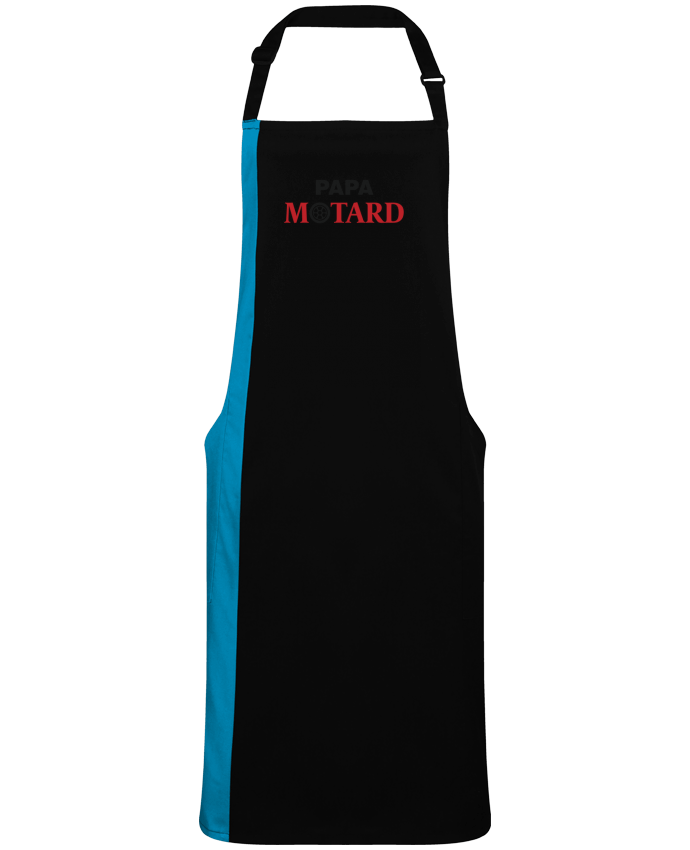 Tablier bicolore Papa Motard par  tunetoo