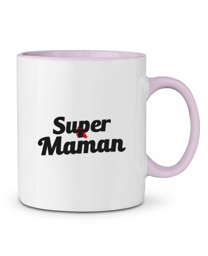 Mug bicolore Super Maman tunetoo