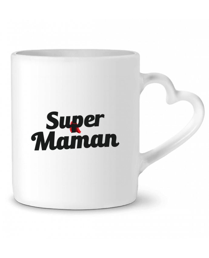 Mug coeur Super Maman par tunetoo