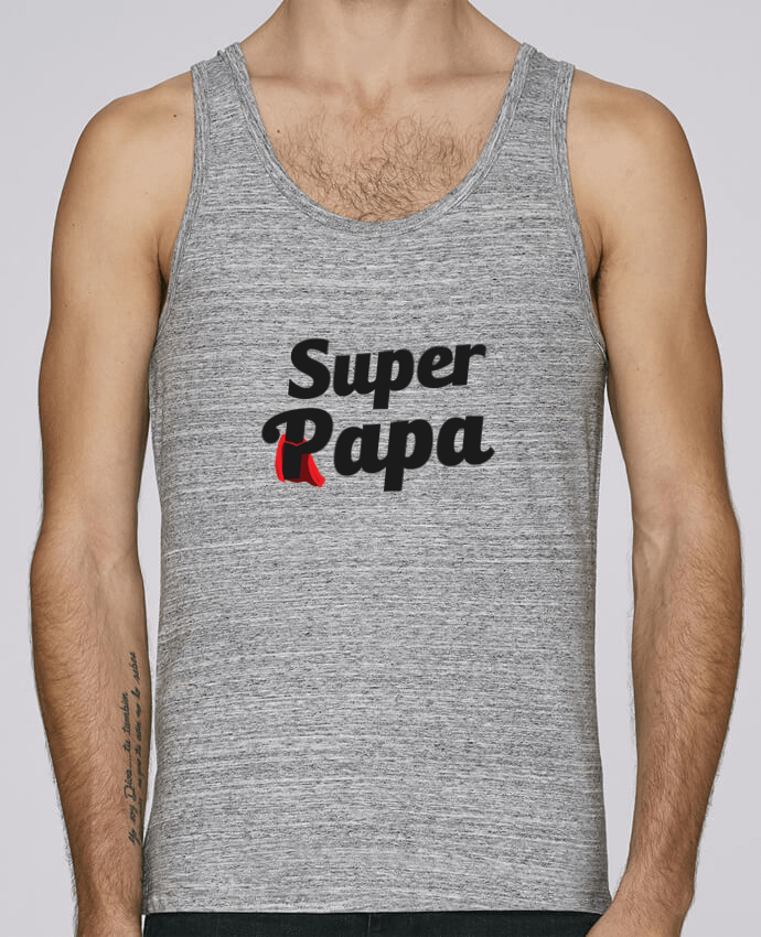 Débardeur homme Super Papa par tunetoo 100% coton bio