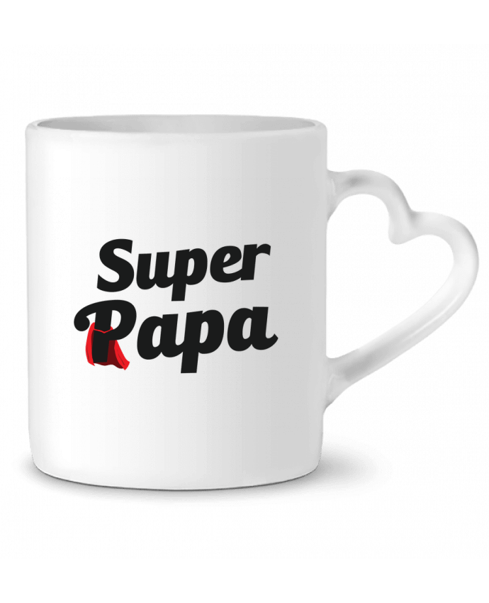 Mug coeur Super Papa par tunetoo