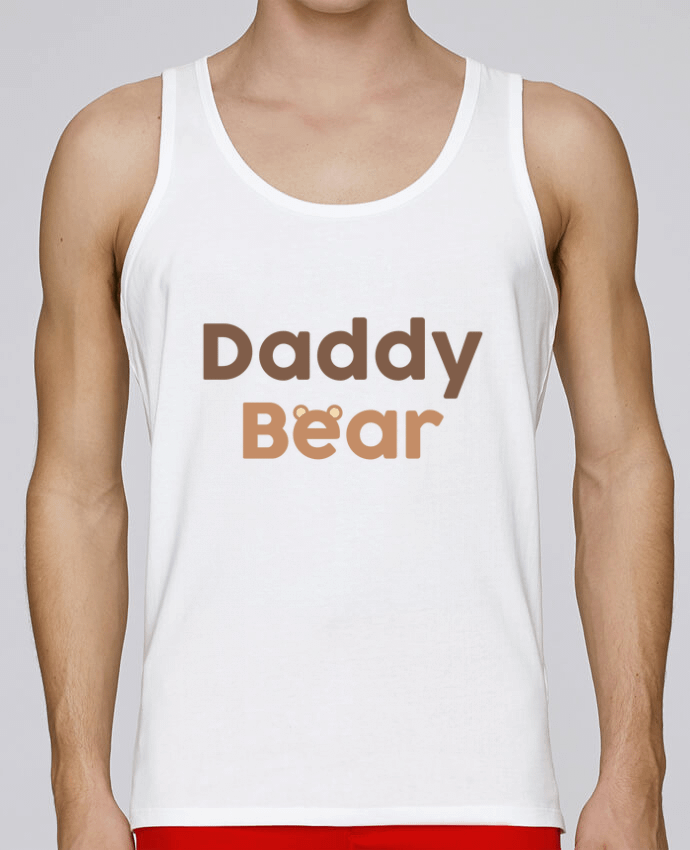 Débardeur homme Daddy Bear - Papa Ours par tunetoo 100% coton bio