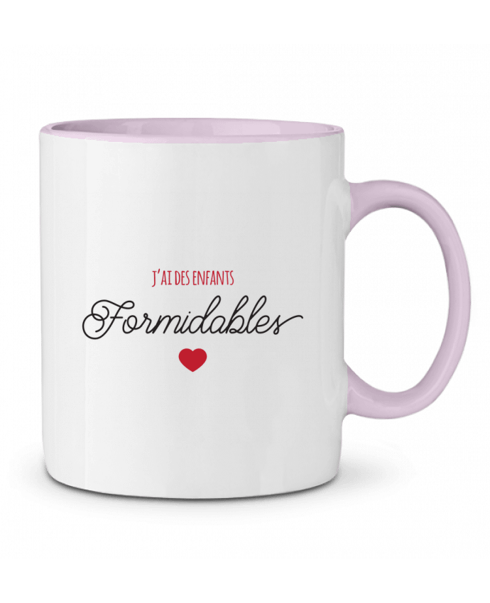 Mug bicolore J'ai des enfants formidables - Papa Maman tunetoo