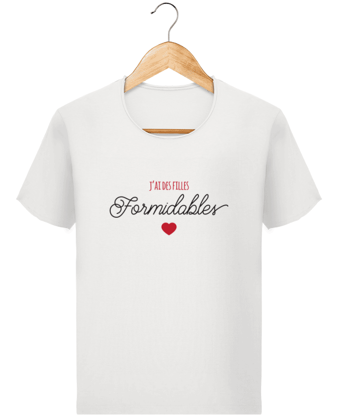  T-shirt Homme vintage J'ai des fille formidables - Papa Maman par tunetoo