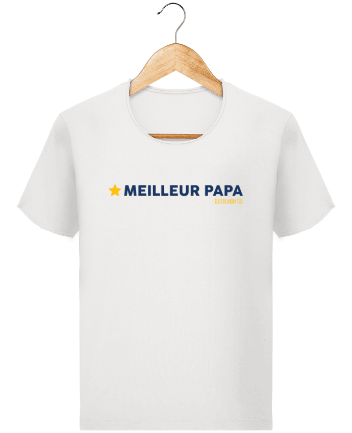  T-shirt Homme vintage Meilleur papa élu par mon fils par tunetoo