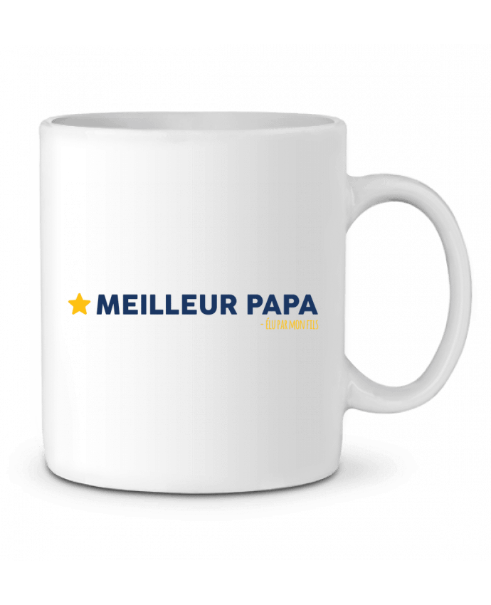 Mug  Meilleur papa élu par mon fils par tunetoo