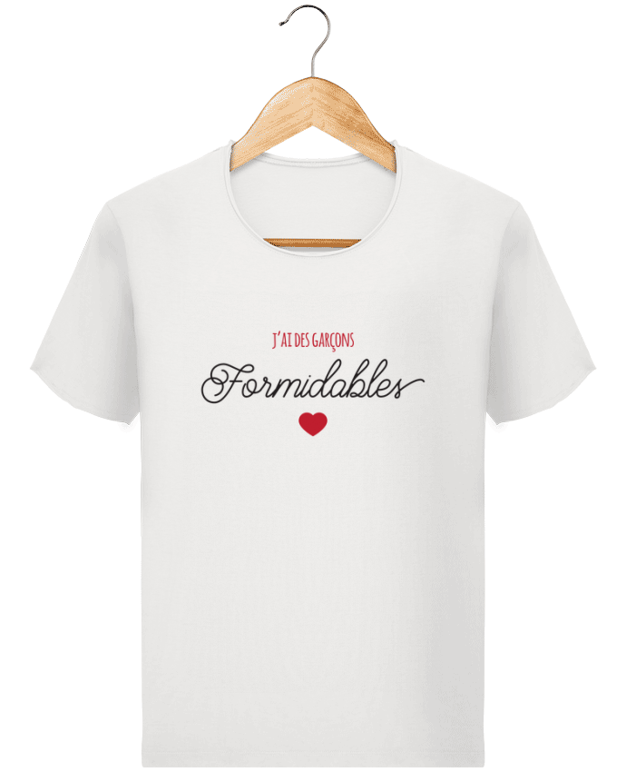  T-shirt Homme vintage J'ai des garçons formidables - Papa Maman par tunetoo