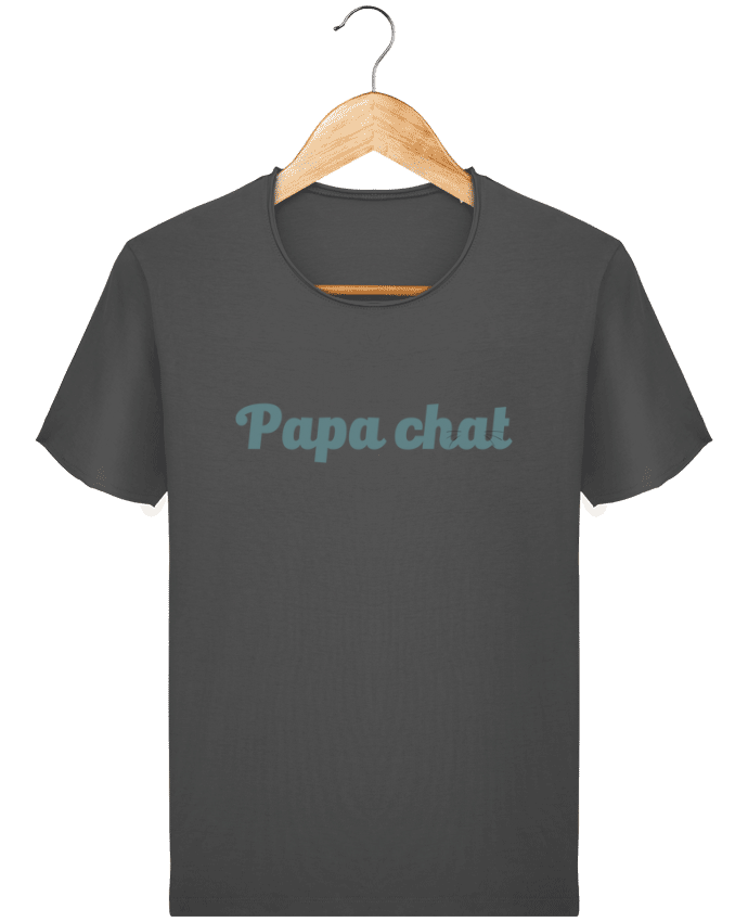  T-shirt Homme vintage Papa chat par tunetoo