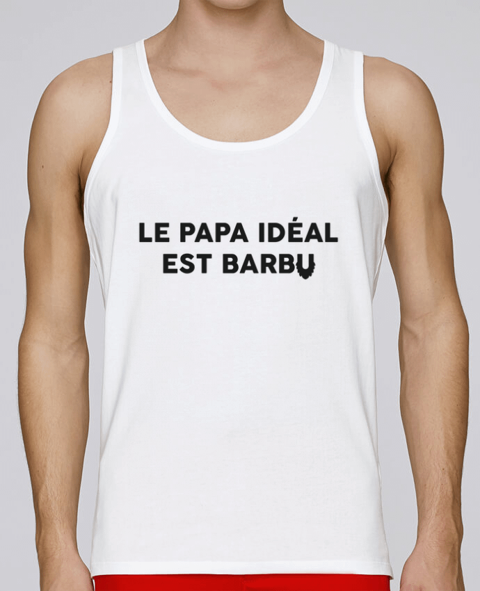 Débardeur homme Le papa idéal est barbu par tunetoo 100% coton bio