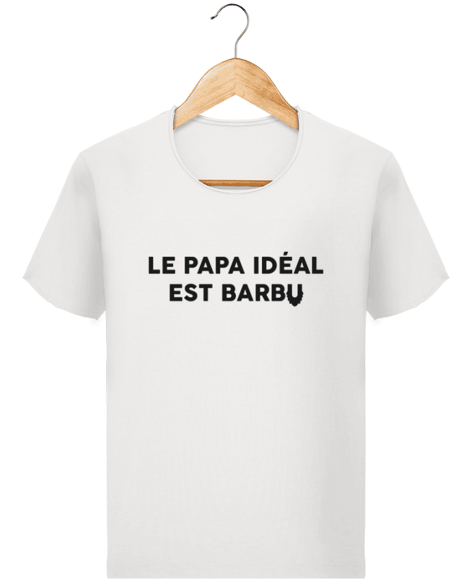  T-shirt Homme vintage Le papa idéal est barbu par tunetoo