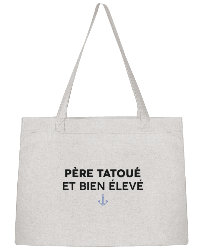 Sac Shopping Père tatoué et bien élevé par tunetoo